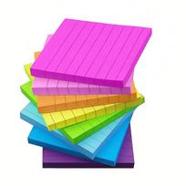 Sticky Note Blank/Ruled Pocket Memo Pad Ashesive Writing Pad 50 Sheets/Pad 1 purple