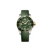 Longines Concas Nardymo Serija Automatinis Mechaninis Laikrodis 300 Metrų Atsparus Vandeniui 43 Mm Žalias Ciferblatas Keraminis Plieno Korpusas L3.782.3.06.9 Green Dial black