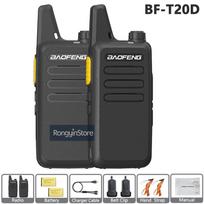Baofeng Mini Walkie Talkie BF-T20D 5W Type-C Two Way Radio Upgrade Of BF-T20 Noice Reduction KD-C1 For Camping Hiking Kid’s Toy USB Plug