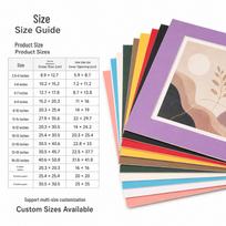 Enhanced White Mat Board for Art and Photo Frames - Cut-Out Backing for Exhibitions and Interior Decoration 3.5x5 (Inner 4x7.7CM) pink