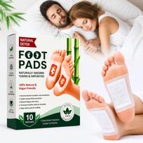 Herbal Detox Foot Pads (Pack of 30) | Natural Bamboo Vinegar Foot Patch for Relaxation & Sleep Support | Gentle Herbal Ingredients for Daily Welln beige
