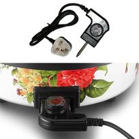 Adjustable Controller Thermostat Cord US/UK/EU/CN Plug Electric Heating Pot Power Cable with Automatic Regulator