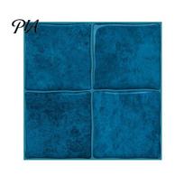 Peel And Stick Wall Tiles Self-Adhesive Mosaic Stickers for Kitchen Bathroom, Waterproof Removable Wallpaper, Sink Backsplash Protector 3D Tile Decals 1pc mėlyna