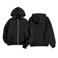 Girls' Lightweight Zip Up Hoodie with Pockets Long Sleeve Color Casual Top for Everyday Wear 160 juoda