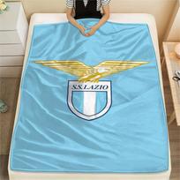 1PC Lazio Print Flannel Blanket, High quality Comfortable for All Seasons, Home Decor, Warmth and Comfort, Perfect for Christmas Gifts 80cmx120cm white