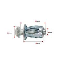10pcs Carbon Steel Jack Nut Multiple Sizes Expansion Screw Thin Partition Fixed Petal Rivet  Machine M4 25