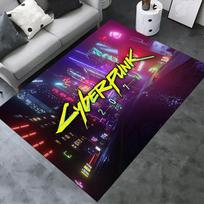 Cyberpunk 2077 kilimas svetainei, miegamajam, namų sofos dekoravimui, vaikų žaidimams, neslystantis grindų kilimėlis 70x100cm( 27x39in )
