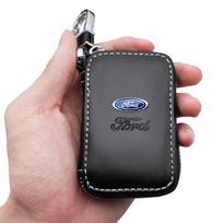 1 vnt. Natūralios odos raktų piniginė Automobilio raktų krepšys Daugiafunkcinis raktų dėklas Ford Kuga Fiesta Focus XJHGSD6 Mondeo Mk1 Mk2 Mk3 St priedams beige