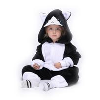 Vaikiški „Kigurumi Shark Onesie“ kostiumai su gyvūnais „Cosplay“ miegui, skirti vaikams su gobtuvu, namų apranga 8T black