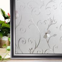 Matinė langų plėvelė privatumas lipni statinė prilipimo 3D vitražas dekoratyvinis vaivorykštės lipdukas nuimamas anti-UV vinilo apdangalas 30x100 cm gray