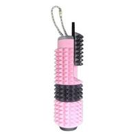 5-in-1 Dygliuotas Ritinėlis Žaislas 3D Spausdintas Dygliuotas Skausmo Stimuliavimo Raktų Pakabukas Kišeninis Mini Sensory Fidget Žaislas Nerimui Streso Malšinimui pink