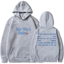 Forrest Frank Your Way's Better Hoodies Child Of God II Merch Cosplay Women Men Fashion Long Sleeve Sweatshirts M white