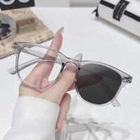 Photochromic Blue Light Glasses - Auto Tinting for Indoor/Outdoor Anti Glare HD Vision Unisex Eyewear Eye Glasses for Men gray