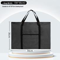 4K/8K Art Student Drawing Board Bag: Large Capacity Crossbody & Handheld Storage for Sketching and Exam Supplies black