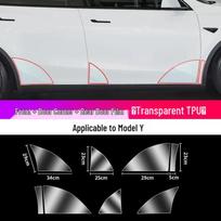 Tesla Model Y Exterior Door Handle & B-Pillar Protection Film - Refreshed TPU Version