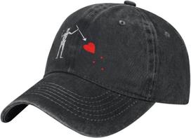 Juodbarzdžio pirato vėliava Kaukolė Širdis Beisbolo kepuraitė Vintažinė Medvilninė Tėčio Kepuraitė Reguliuojama Unisex Can Be Adjusted juoda