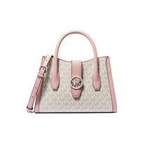 MICHAEL KORS Gabby silver letter logo logo classic floral zipper closure polyester handbag shoulder bag crossbody bag small women's gray with pink sidabras