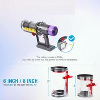 Premium-2X V11 Main Body Assembly Replacement For Dyson V11 SV14 Main Body Motor Cyclone Assembly Part 970142-01 gray