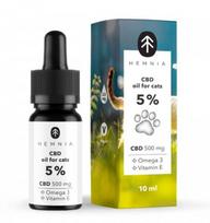Hemnia CBD aliejus katėms 5 %, 500 mg, 10 ml