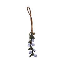 Miu Miu Trick Leather Keyring Lilac ONE SIZE brown