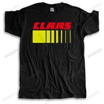 CLAAS LOGO UNISEX T-SHIRT TRACTOR FARMING ENTHUSIAST COMBINE HARVESTER DRI cotton men T shirt M yellow
