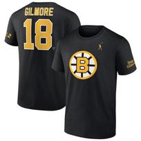 Bruins Happy Gilmore Name and Number 3D Unisex shirt Cotton Oversize Large Size S black