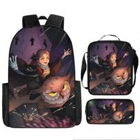 Harry Potter 3-Piece Backpack Set for School Students Large Capacity Bag Crossbody Pencil Case Set Kids Gift Three piece backpack
