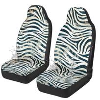 Pink Black Printed Zebra Pattern To Map Car Seat Cover, Waterproof And Non-Slip Universal Car Seat Cushion ONESIZE gray