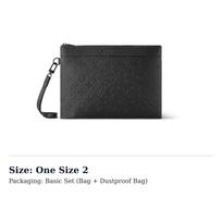 LOUIS VUITTON Pochette To Go Karvės odos delninė Įprasta vyriška Juoda M81570 One Size 2