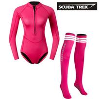 Womens 2mm Neoprene Fullsuit Wetsuit Snorkeling Diving Surfing UV Protection Thermal Warm XS