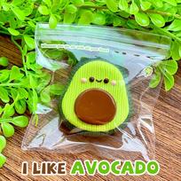 Avocado Food-Grade Silicone Taba Squishy, Office Stress Relief Creamy Soft Handmade Squeeze Toy, Christmas Halloween Gift white