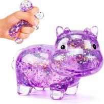 Cute Glitter Cow Sensory Toy Soft Squishy Texture Soft Stress Ball Slow Rising Squeeze Toy Anxiety Relief