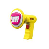 Role-Playing Amplifier Prank Toy With 6 Different Sound Effects,Children'S Voice Changing Speaker, Mini Handheld Voice Changer Small geltona