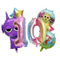 Sprunki Cute Balloons Kids New Digit 1-10 Party Decoration Boys Girls Birthday Baby Shower Gender Reveal Ballons Children Gift