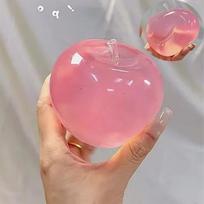 Squishy Green Apple Stress Ball Soft Fidget Sensory Toy For Slow Rebound Squeeze Toy For Adults Christmas Gift pink