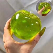 Squishy Green Apple Stress Ball Soft Fidget Sensory Toy For Slow Rebound Squeeze Toy For Adults Christmas Gift