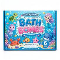 Ocean Toy Bath Salt Bomb Gift Set 60g x 12 Bath Bombs Sea Salt Fizzers Kids Bathtub Toy