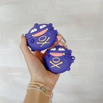 Dėl Airpods 4 dėklo, Pokemon Gengar dujų baliono silikoninis apsauginis ausinių dangtelis Airpod 4 dėklui/Airpod Pro 2 dėklui airpods pro 2 2022 blue