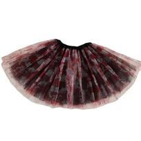 TutuS Sijonas Helovino Kraujuotas Tiulio Sijonas Daugiasluoksnis Tiulio TutuS Sijonas su Diržu Helovino Kostiumai Moterims Suaugusiems Dovanos 40CM black