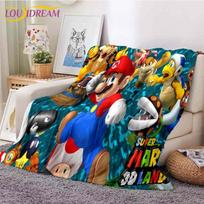 Animacinis Mario Bros pledas Sofos antklodės užvalkalas Kelioninė patalynė Išparduotuvė Mesti pledą Flanelinis pledas Patalynės užtiesalas 75x90cm