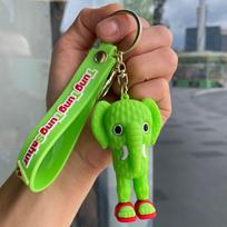 Tralalero Tralalas Anime Figures Keychain Brainrot Tungtung Sahur Car Key Ring Plaything Keychains Bag Charm Decor Present green