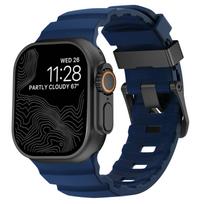 Takas Silikoninis dirželis Apple Watch juostai 49mm 46mm 45mm 44mm Sportinė apyrankė iwatch serijoms Ultra 3 2/10 9 8 7 SE 6 Ultra 3-2-1 49MM black