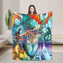 Ugnies Sparnai Pliušiniai pledai Vaikams Flanelinis Mesti pledas Sofai Lovai Super Minkštas Dizainas Kokybiškas Lovatiesė Gimtadienio Dovana 75x90cm
