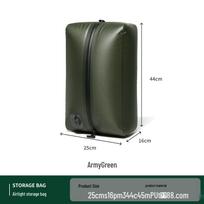 18L Waterproof Electric Foldable Vacuum Compression Backpack 18L kariškai žalia