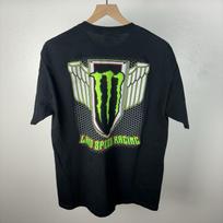 Y2K Monster Energy Bonneville Land Speed Racing Wings Grunge T Shirt Size Large Unisex T-Shirt XXXL gray