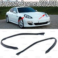Automobilio priekinio žibinto guminė sandarinimo juostelė Apdailos juostelė priekiniam žibintui Porsche Panamera 2010 2011 2012 2013 Left gray