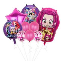 “Hunter Girls” Theme Party Balloon Set | Birthday Party Decoration Balloon Set Style 4 pink
