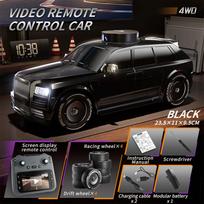 Portable 911S RC Off-road with Cars 4.3- Inch Large Screen 4K HD Camera One Click Drift Camera Lifting Design LED Lighting Christmas Children’s Gifts 3 batteries