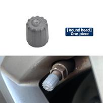 Waterproof Dust Airtight Tire Valve Cap Cover 36146872776 36121120779 For BMW Mercedes-Benz Car Tyre Air Valve Stem Protector Round gray