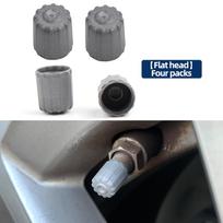 Waterproof Dust Airtight Tire Valve Cap Cover 36146872776 36121120779 For BMW Mercedes-Benz Car Tyre Air Valve Stem Protector Flat Round 4PCS